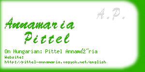 annamaria pittel business card